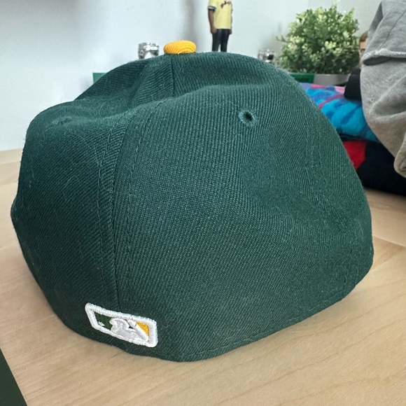 Oakland Athletics New Era On-Field 59FIFTY Fitted Baseball MLB Hat (7 1/4) - Picture 2 of 3